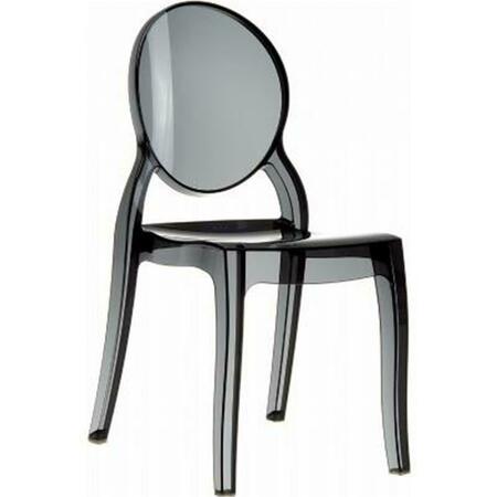 FINE-LINE Elizabeth Polycarbonate Dining Chair Transparent Black FI2848028